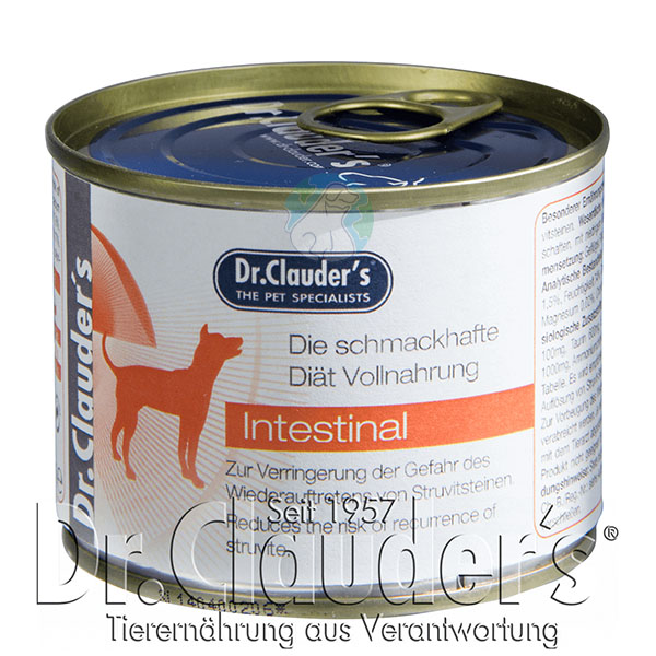 کنسرو 200 گرمی سگ بالغ درمانی گوارشی Dr clauders intestinal